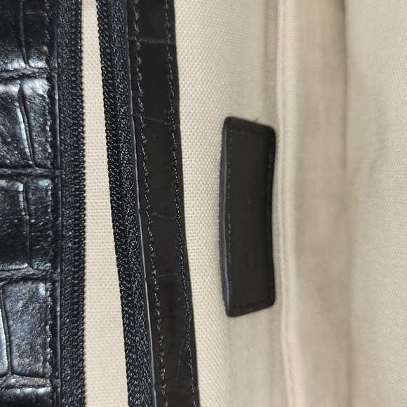 Cole Haan Clutch Art Deco Crocodile Alligator Leather Bag - Picture 2 of 3